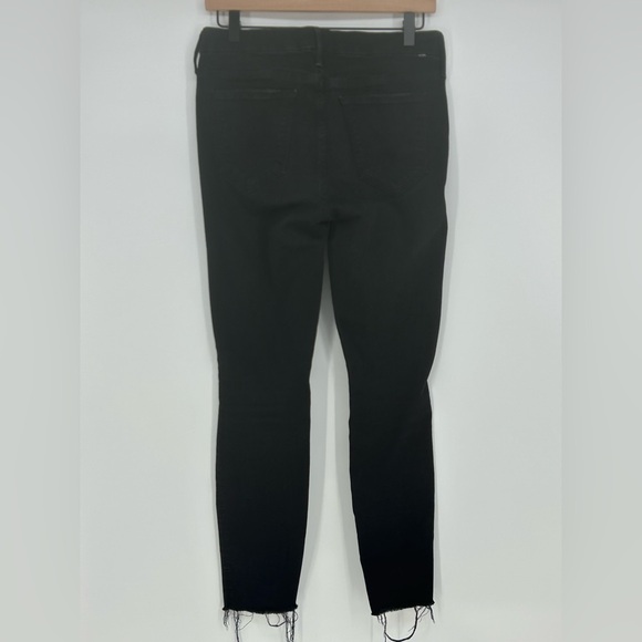 Mother The Looker Ankle Fray Guilty As Sin Black Jean Size 28 - Picture 3 of 13